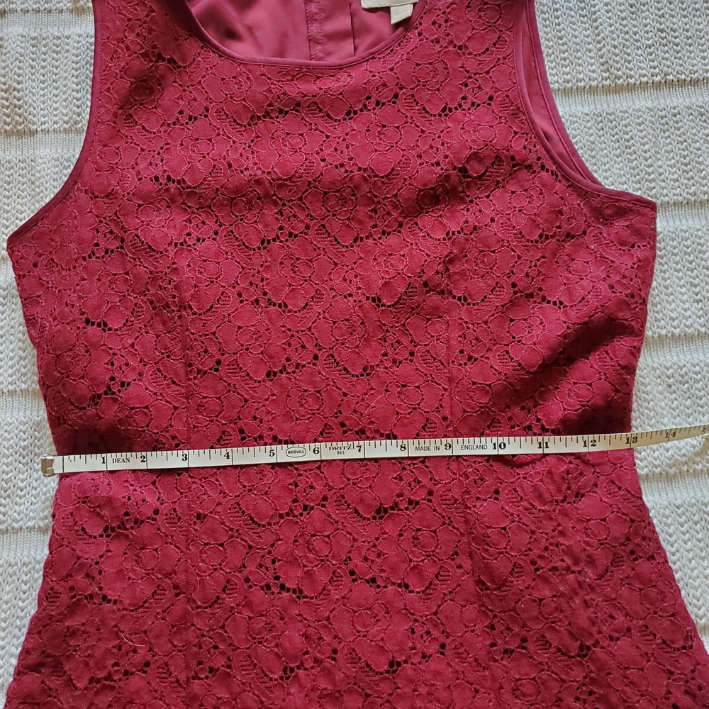 Banana Republic Burgandy Lace Blouse - Picture 7 of 8